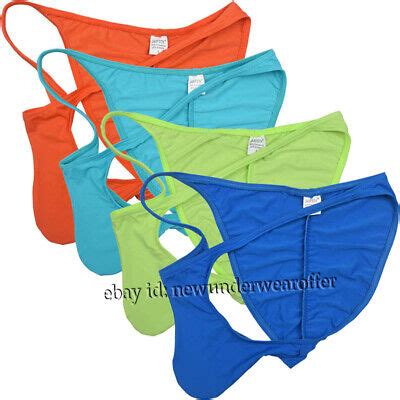 Men S Bikini Brief Elastic Silky Ruched Back Underwear Swim String