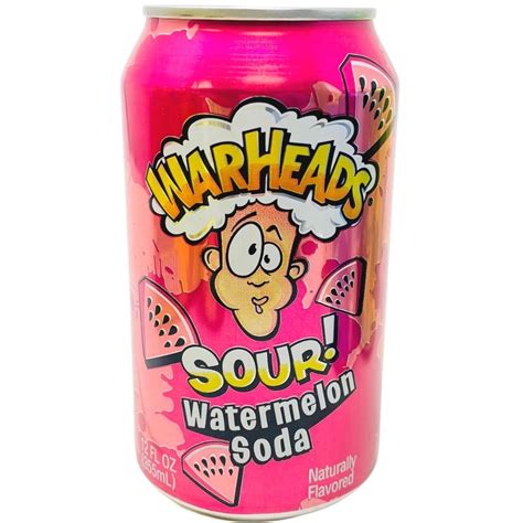 Warheads Sour Watermelon Soda 355ml Candy Funhouse Candy Funhouse Ca