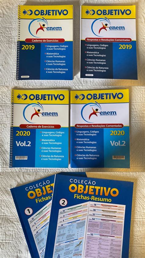 Apostilas De Exerc Cios E Fichas De Resumo Cursinho Objetivo Livro