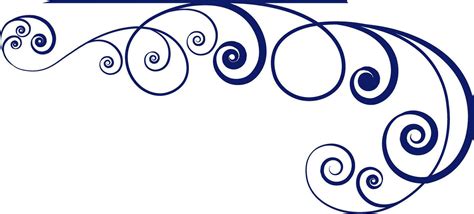 Blue Line Art Floral Design 24869302 Vector Art At Vecteezy