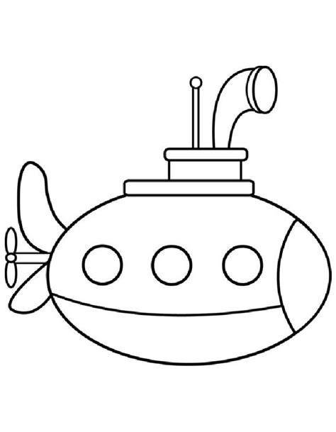 Submarine Coloring Pages Free Printable Pdf