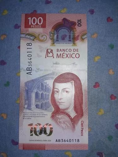 Billete 100 Pesos Nuevo Sor Juana Inés De La Cruz Seria Ab en venta en