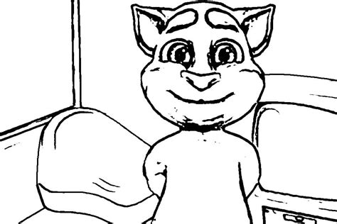 Desenhos De Talking Angela Para Colorir E Imprimir Colorironline