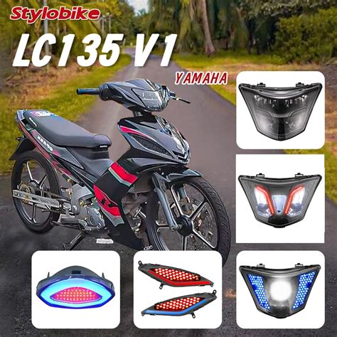 LC135 V1 Lampu Depan Mata Gaban Head Light Tail Lamp LED Lampu Belakang