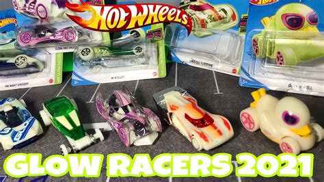 HOT WHEELS GLOW RACERS 2021 COMPLETO YouTube