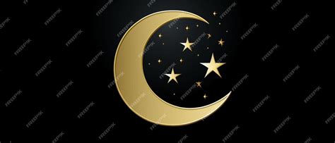 Premium Photo | Moon and star islam symbol islamic symbol