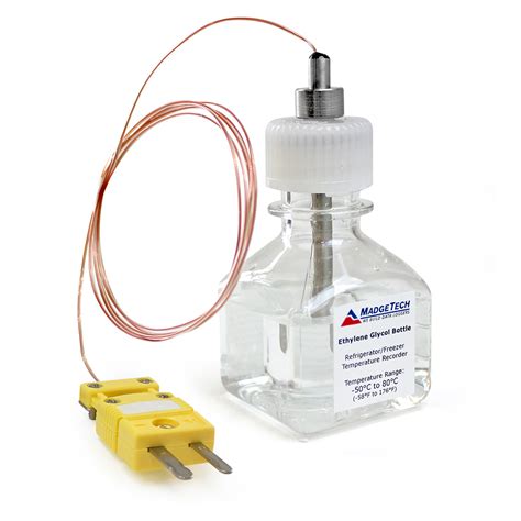 Glycol Bottle With Thermocouple Probe Assemblyalpha Controls And Instrumentation Inc