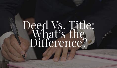 Deed Vs Title What S The Difference Facing Foreclosure Houston Texas