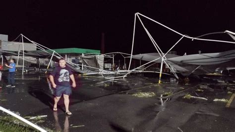 Temporal Granizo Destelha Casas Derruba Rvores E Causa Estragos