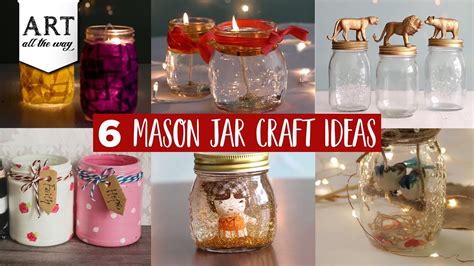 6 Mason Jar Craft Ideas Best Out Of Waste Ideas DIY Home Decors