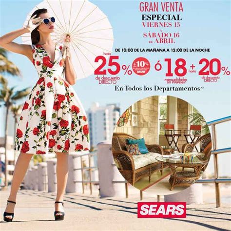 Sears Venta Especial Y De Abril Promociones Descuentos