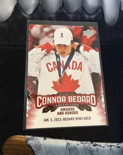 Upper Deck Connor Bedard Collection Awards And Honors Rookie Rc