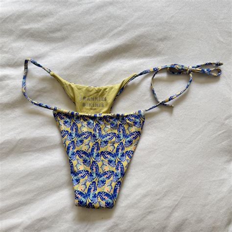 Butterfly Print Frankies Bikinis Bikini Bottoms Depop