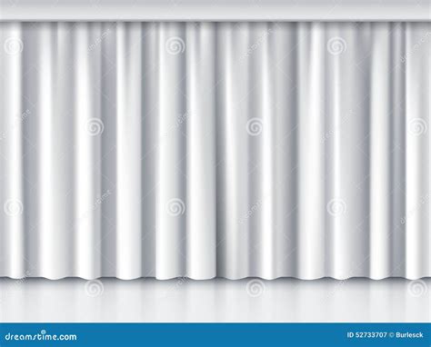 White Stage Curtain Background Royalty Free Stock Image