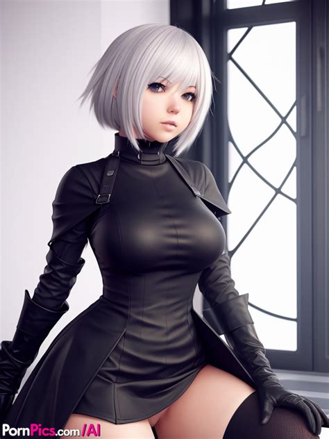 Busty Hentai Babe Yorha B Shows Off Her Stunning Tits Her Big Ass CoedCherry