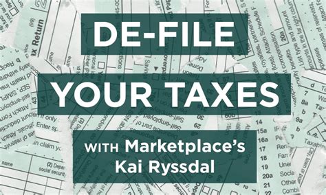 Kai Ryssdal Presents: The De-File Your Taxes Winner | Studio 360 | WNYC ...