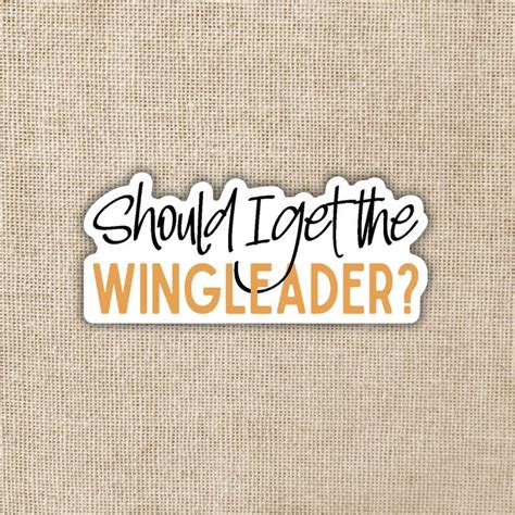 Should I Get The Wingleader Sticker Fourth Wing Wings Print