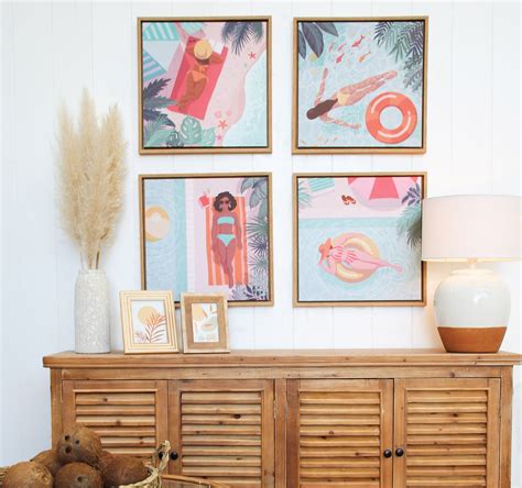 Framed Canvas Beach Babe 3 Buy Wholesale Products Online Australia LaVida Trading