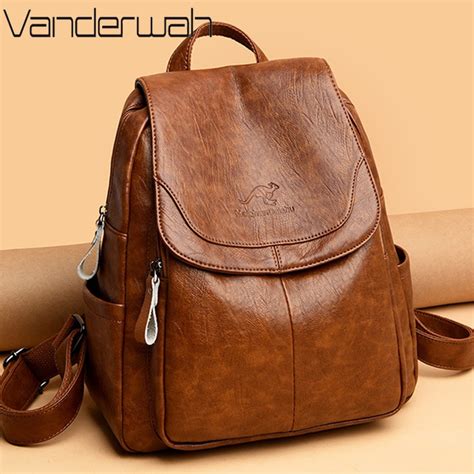 Womens Large Leather Backpack Leather Backpack Purse Women Retro Women Sac Dos Aliexpress