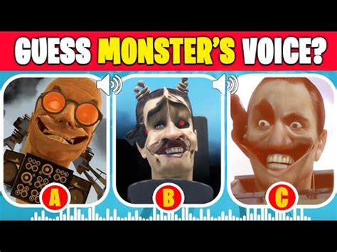 GUESS THE MONSTERS VOICE 111 G MAN KIBORG TOILET SCIENTIST TOILET