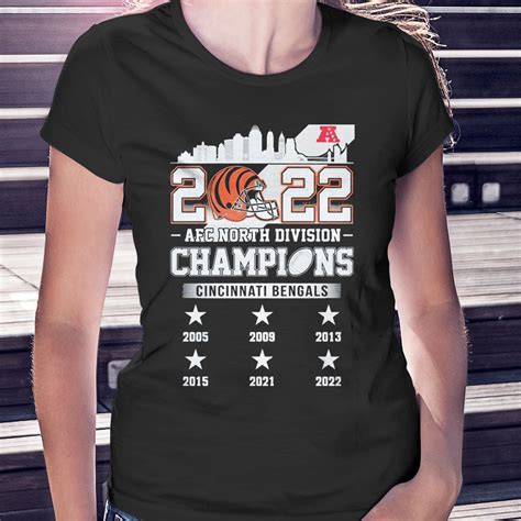 Cincinnati Bengals Skyline Afc North Division Champions Shirt