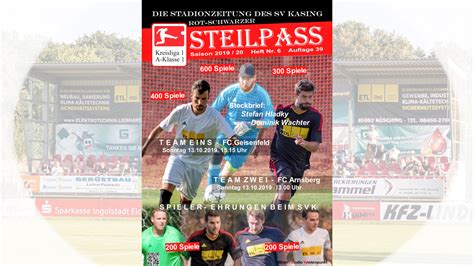 39 Ausgabe Unserer Stadionzeitung Rot Schwarzer Steilpass Online