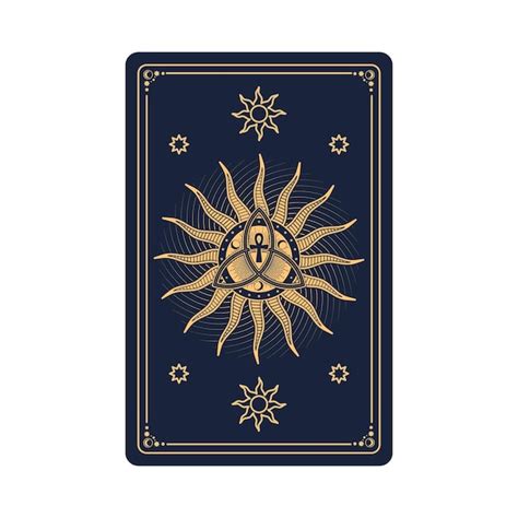 Premium Vector Vintage Vintage Style Deck Of Tarot Cards Magical Predictions Of The Future