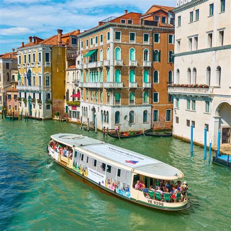 Water bus in Venice editorial photo. Image of cityscape - 120664231