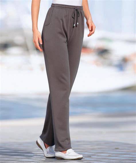 Leisure Trousers Taupe Women Damart Trousers Casual Trousers Women