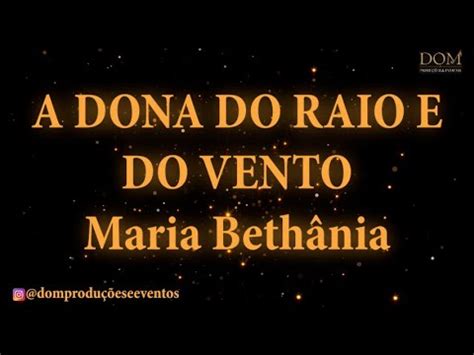 Samba Ok Maria Beth Nia A Dona Do Raio E Do Vento Karaok Youtube