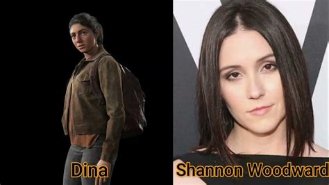 Character And Voice Actor The Last Of Us Part Ii Dina Shannon Woodward Youtube