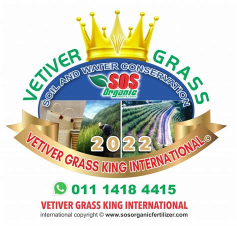 Vetiver Grass King International SOS Organic Fertilizer