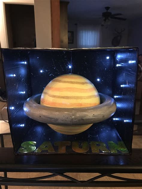 Drews Science Project Saturn Model Cool Science Fair Projects