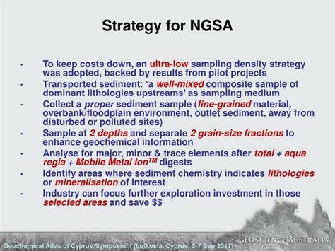 Ppt The National Geochemical Survey Of Australia Powerpoint