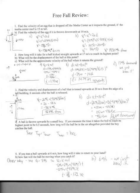 Physics Worksheets | Free Worksheets Samples