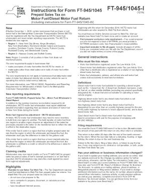 Fillable Online Nystax Instructions For Form Ft Ft I