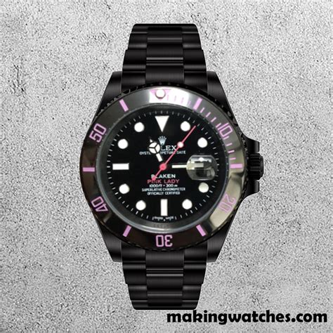 Rolex Submariner Pour Des Hommes Rolex Calibre Pinklady Hands