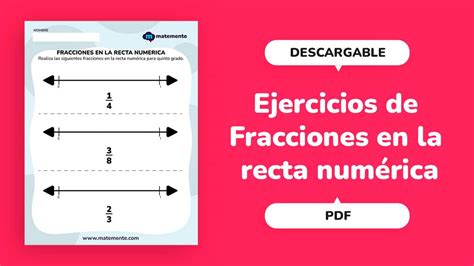 Ejercicios De Fracciones En La Recta Numerica Para Tercer Grado Sexiz