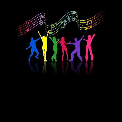 Download free photo of Silhouettes,dance,colors,dancing,party - from ...