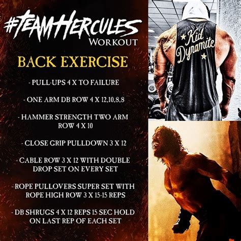 Hercules Workout By Dwayne “The Rock” Johnson - Fitneass