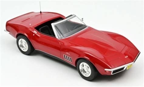 Modellautos Chevrolet Corvette 1 18 Norev C3 Cabrio Rot 1969 Online