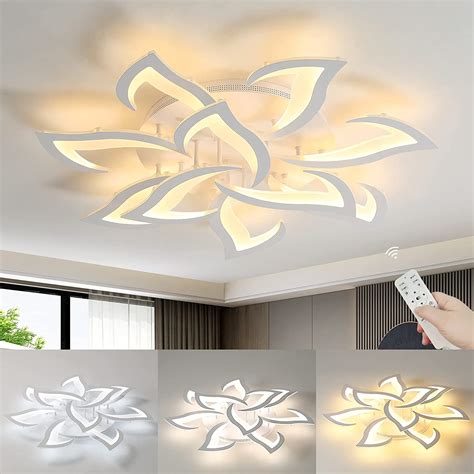 Plafoniera Moderna A Led Lampada Da Soffitto Con Telecomando 70W