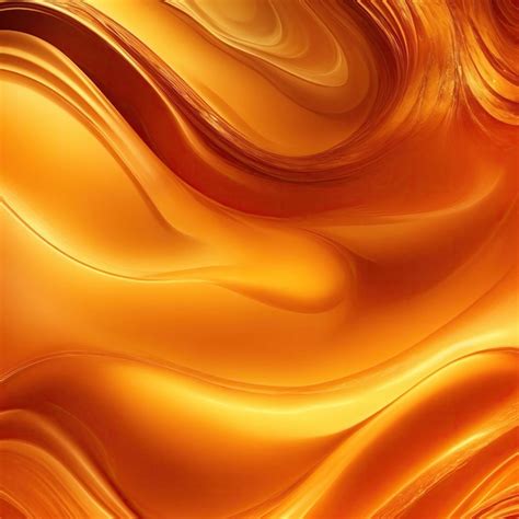 Premium Photo Gold And Orange Waves Abstract Luxury Background