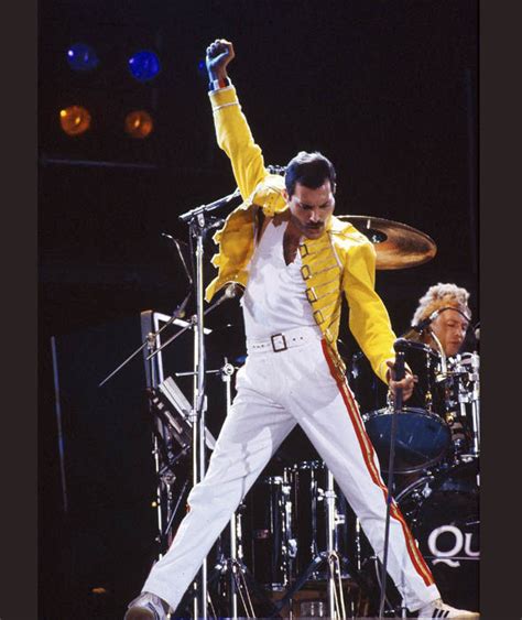 Freddie Mercury Performing Live On Stage In 1986 Freddie Mercury