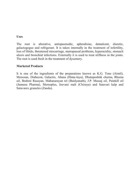 Shatavari Pdf