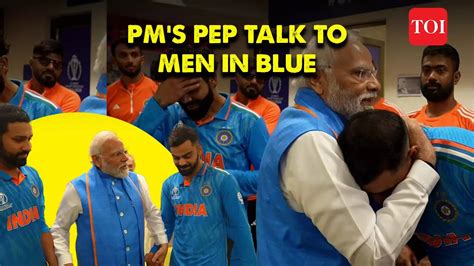 Watch PM Modi S Emotional Moment With Team India In Dressing Room