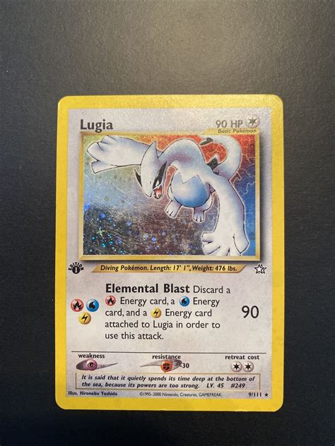 Mavin Pokémon TCG Lugia Neo Genesis 9 Holo 1st Edition Holo Rare