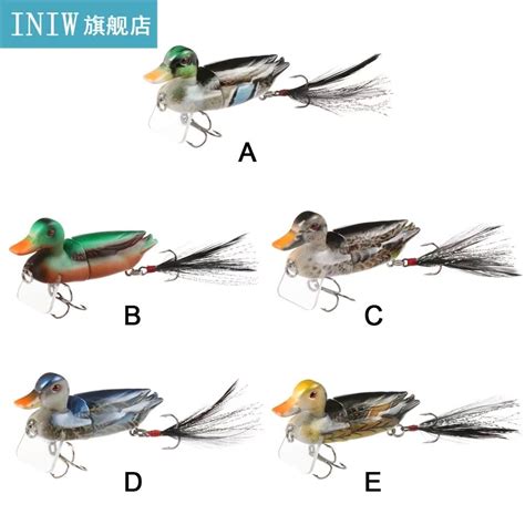 10g 3D Duck Floating Topwater Fishing Lures For Bass Artific 虎窝淘