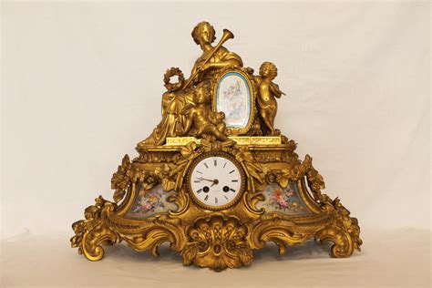 Orologio Dorato Con Placche Sevres Francia Xix Sec Antichit Bova