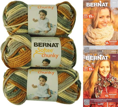 Amazon Bernat Softee Chunky Yarn Bundle Super Bulky Number